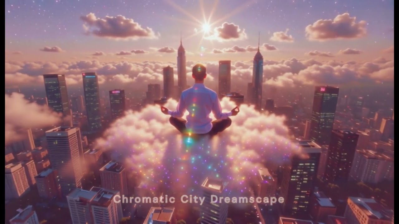 Chromatic City Dreamscape - Harmony Above Metropolis