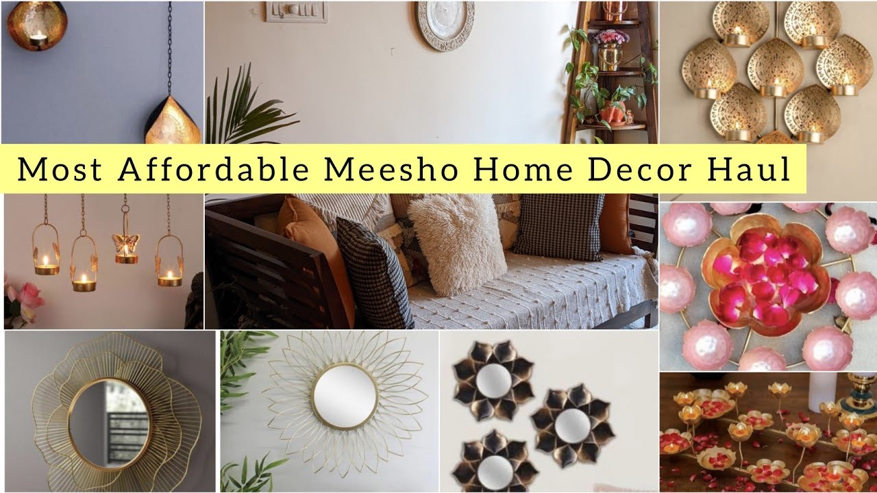 Latest Meesho Home Decor Haul 🥳Beautiful HOME Decoration Ideas Decor Items For DIWALI Starts@Rs 175