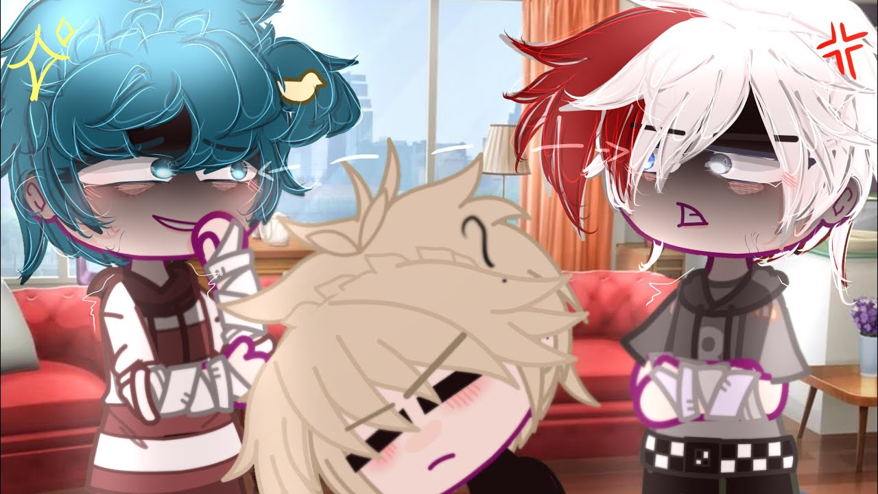 “glare” meme (DkBk💚🧡/TdBk❤️🧡/TdDkBk❤💚🧡) - Mha/Bnha - inspo-myAU