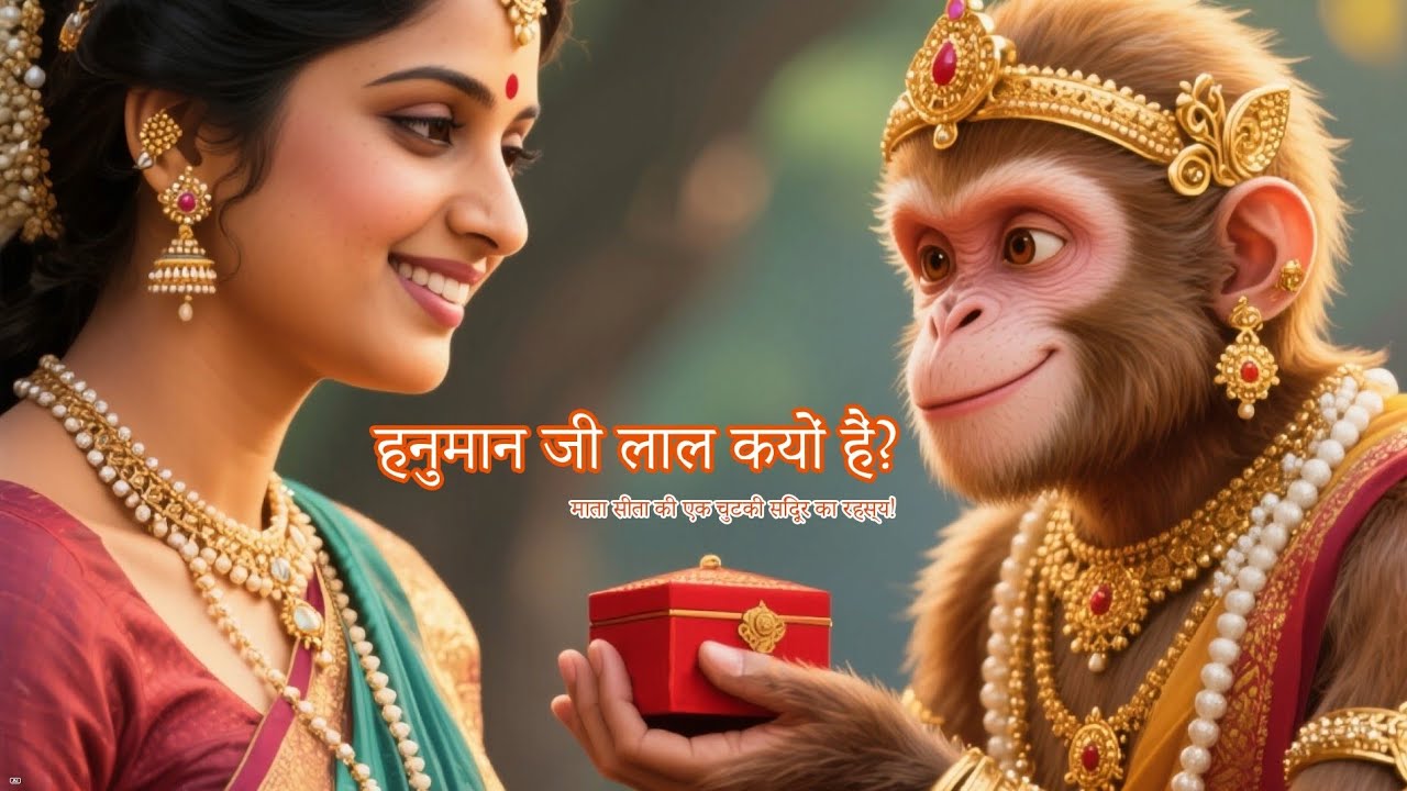 ​हनुमानजीनेपूरे शरीर पर सिंदूर क्यो लगाया ? मातासीता और हनुमानजीकी अद्भुत कहानी |@prabhumandirmusic 