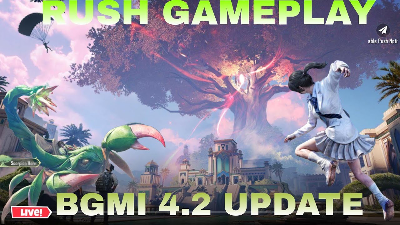 BGMI 4.2 UPDATE IS HERE RUSH GAMEPLAY WITH RANDOM AND TEAMS CODE #BGMI #pubg #gaming #shorts royal p