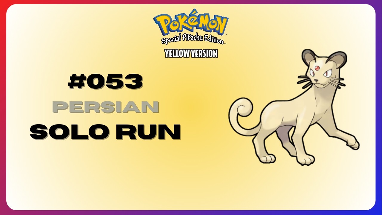 How Good is Persian in Pokémon Yellow? | Solo Run