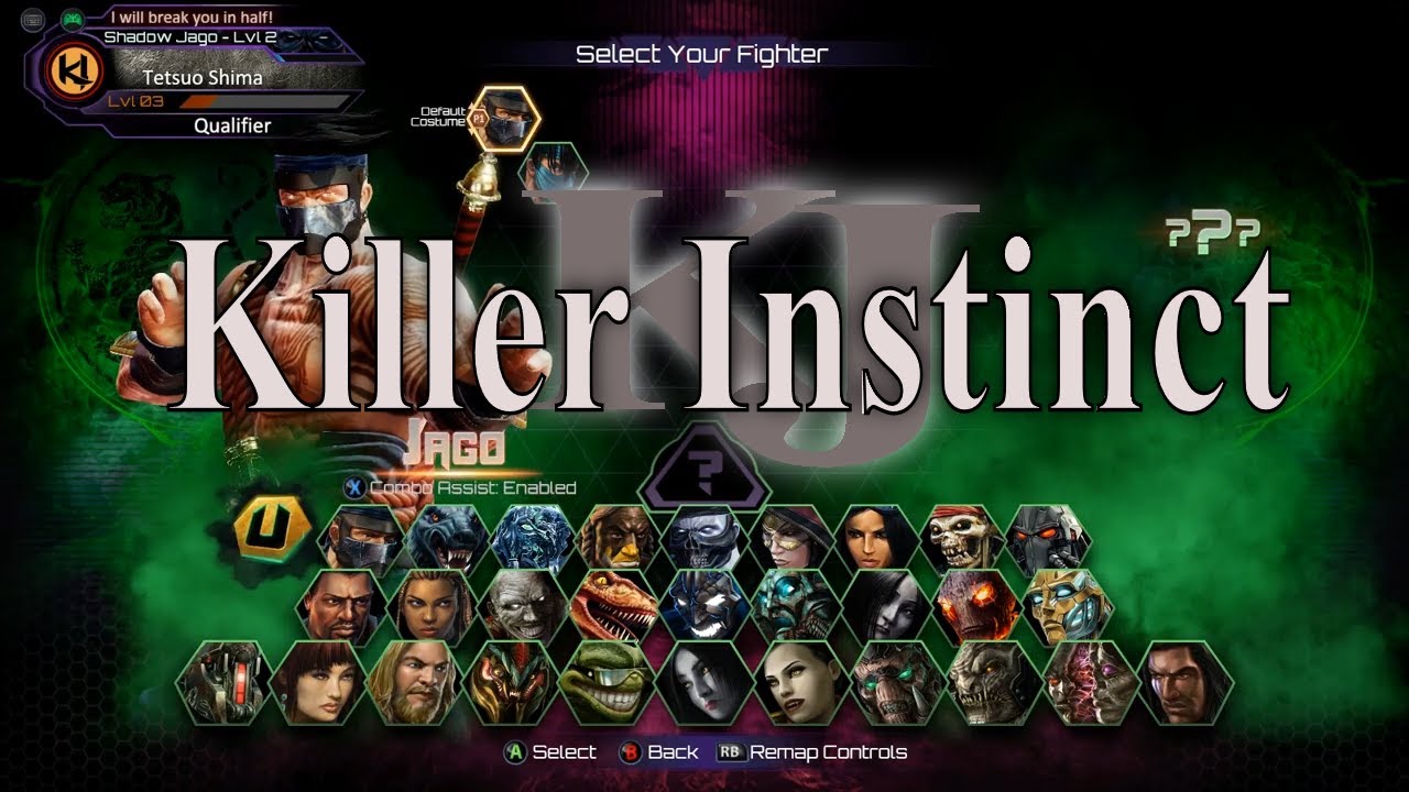 Killer Instinct all characters and costumes in 2020 1080p