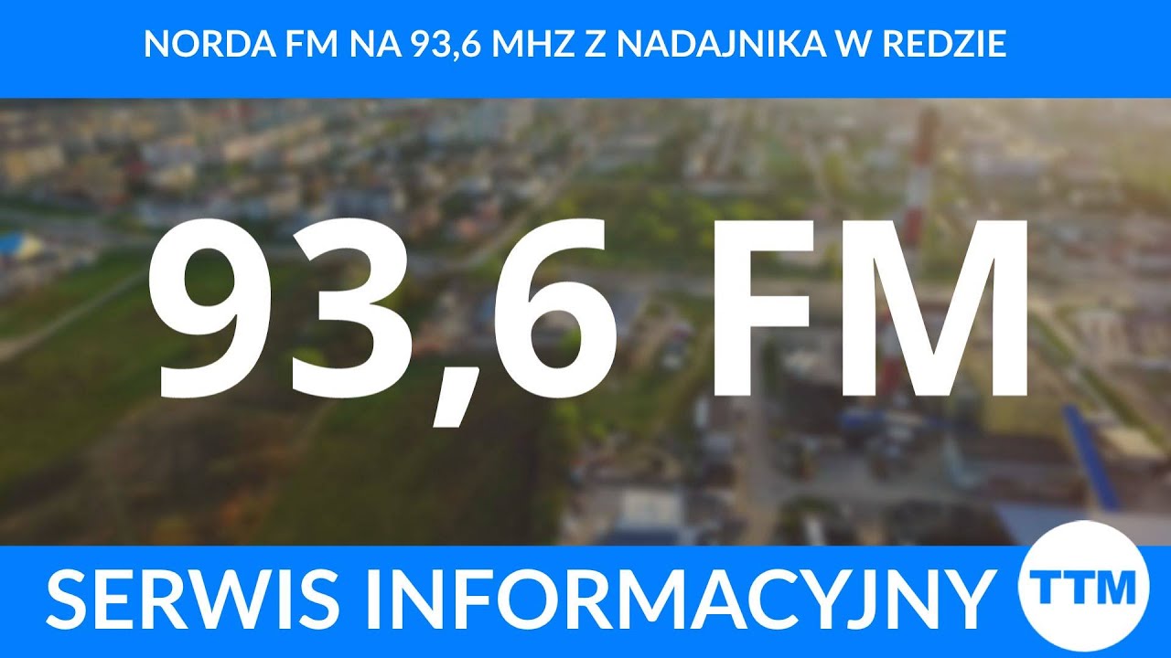 NORDA FM na 93,6 MHz z nadajnika w Redzie