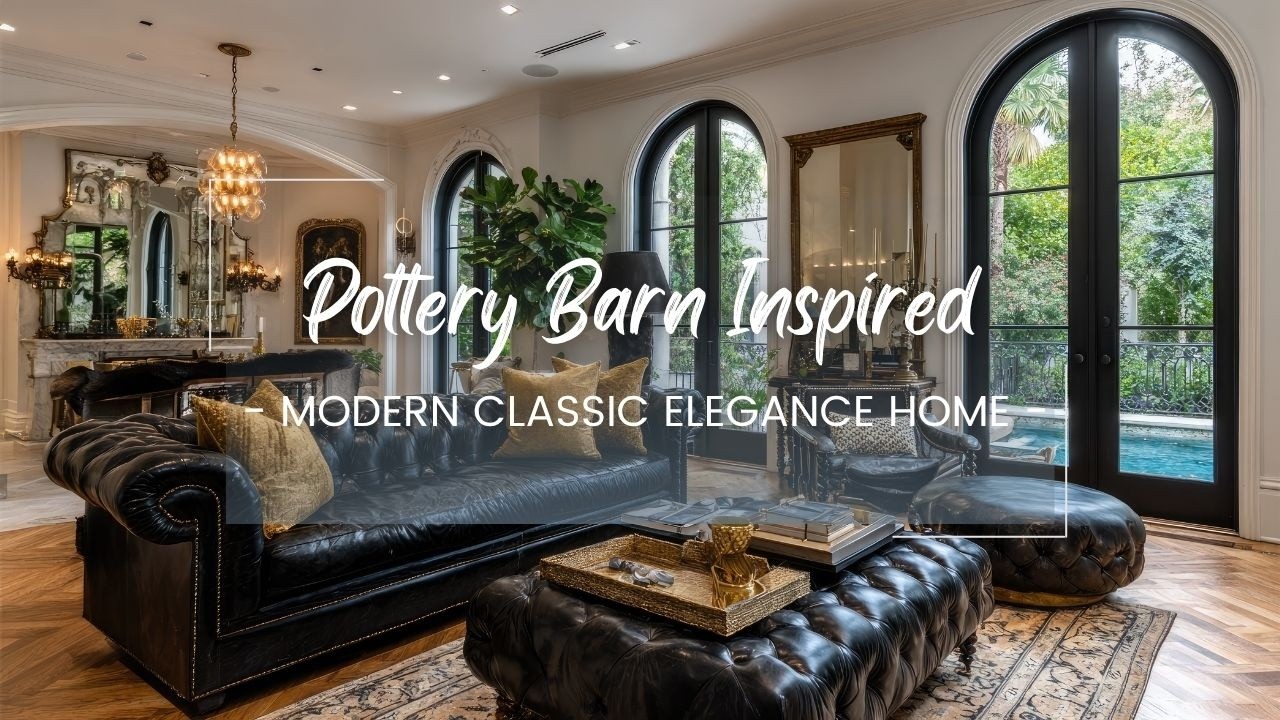 Pottery Barn Inspired Room Tour: Modern Classic Elegance for Home Decor Ideas