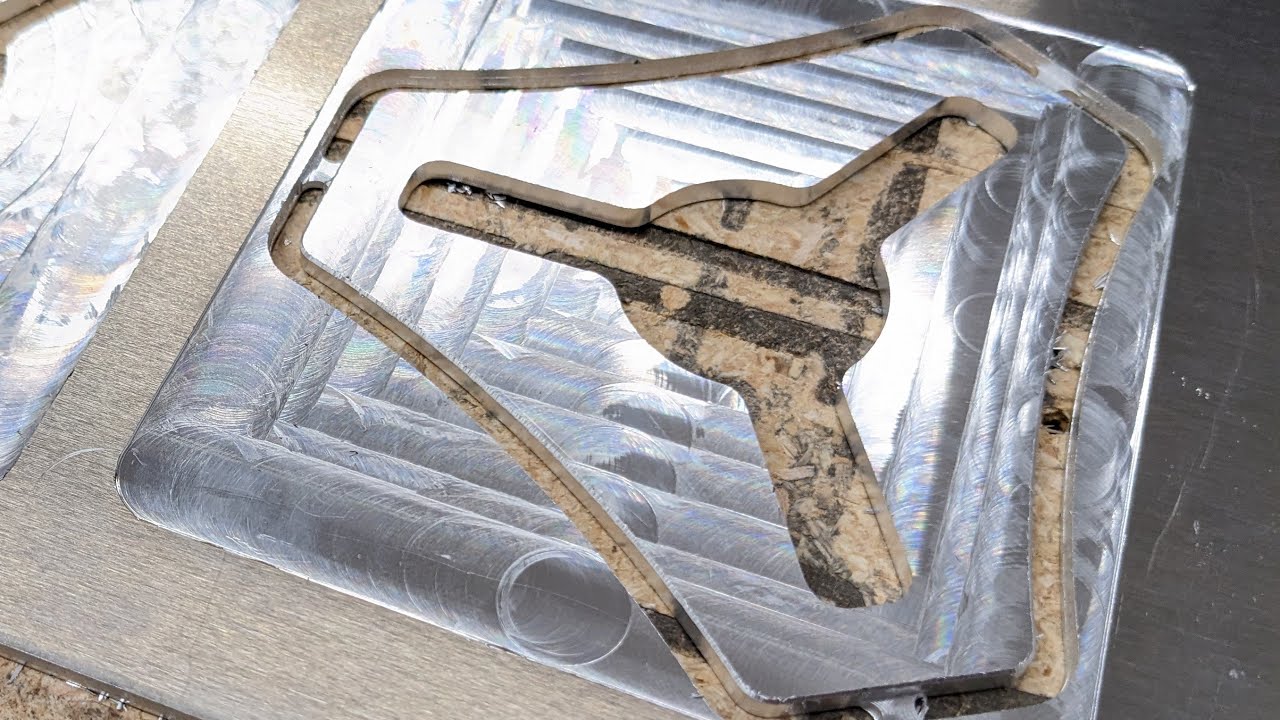 LowRider CNC testing different cutters in Aluminum