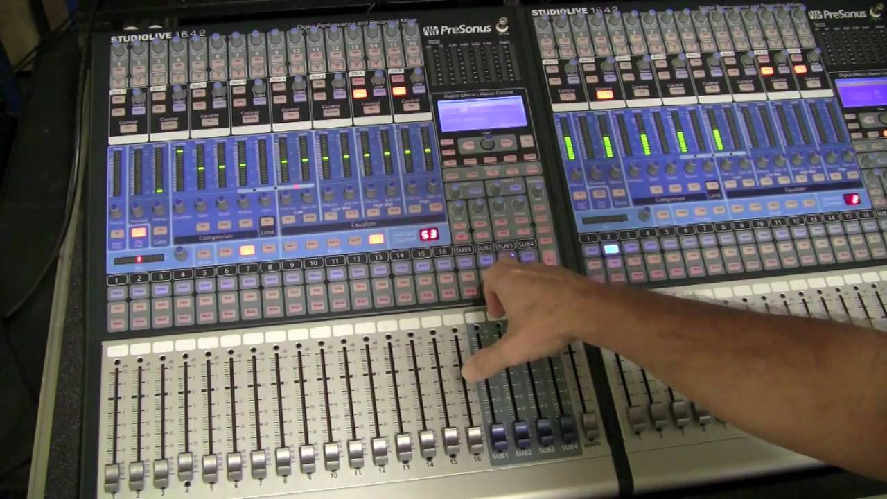 Presonus Studiolive 16.4.2 effects routing overview - Authorized Presonus Dealer