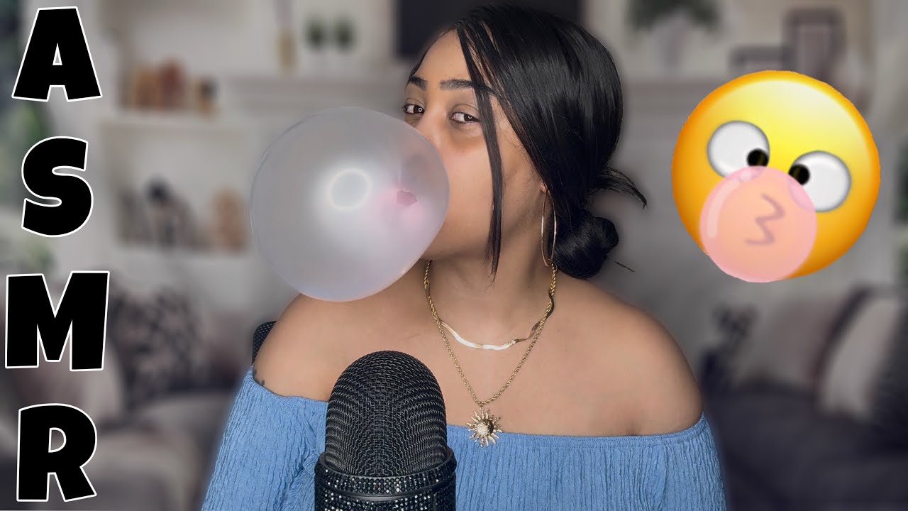 ASMR Gum Chewing & Pops + Hypnotic Nail Tapping & Hand Sounds (No Talking) Ultimate Relaxation