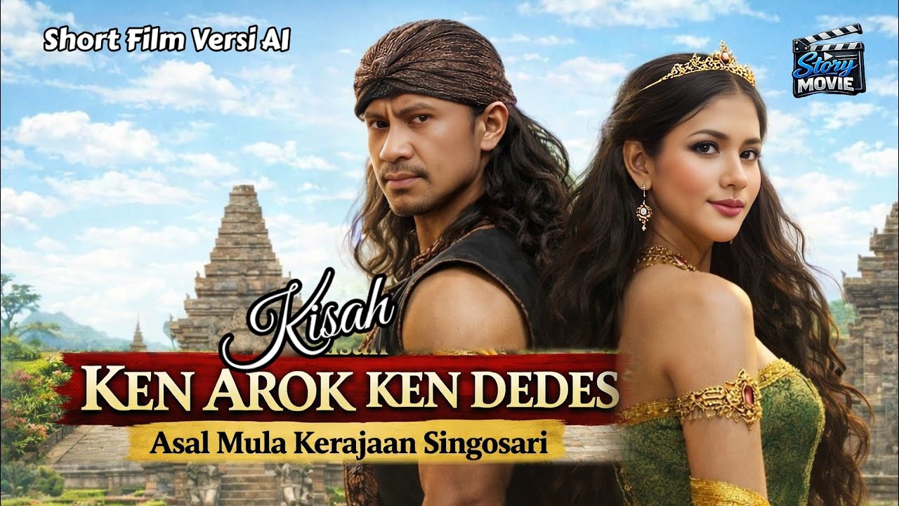 Kisah Ken Arok Ken Dedes|Asal Mula Kerajaan Singosari|Short Film AI 