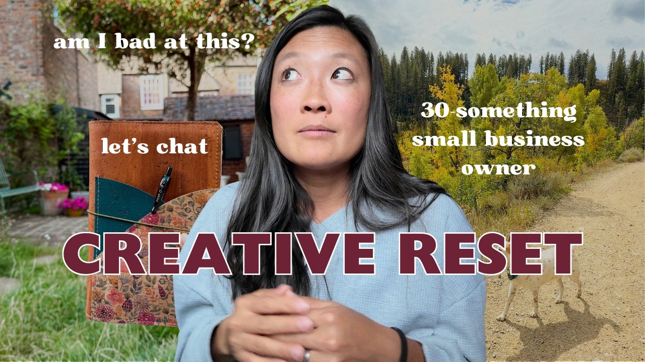 cozy chatty vlog | business reflections and art journal tour