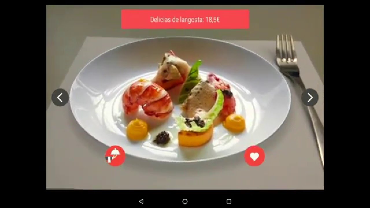 Realidad aumentada - carta para restaurantes, hoteles y comida a domicilio | Neosentec
