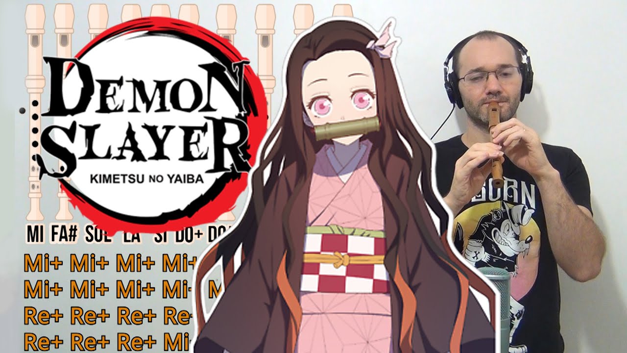 Demon Slayer - Kamado Tanjiro No Uta - Flauta Dulce con Tutorial con notas