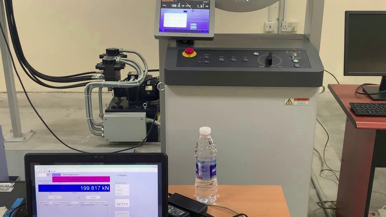 Calibration - Shimadzu UHF 1000 KN Hydraulic Universal Test Systems