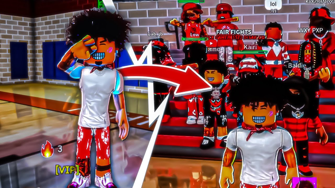 Я создал банду в Roblox и победил в школьных драках!