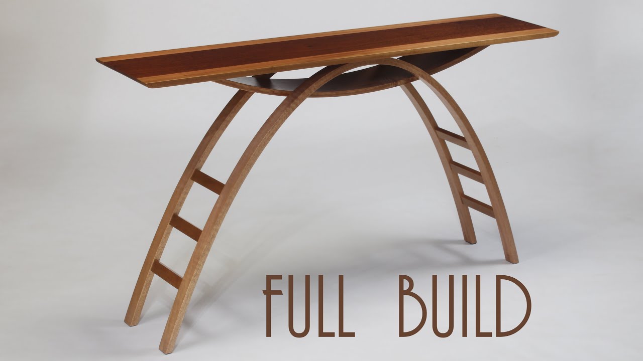 Full Build Of My Hall Table In Queensland Maple