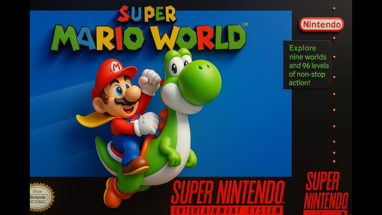 SUPER MÁRIO WORLD HD , SERÁ QUE FICOU BOM? #mario