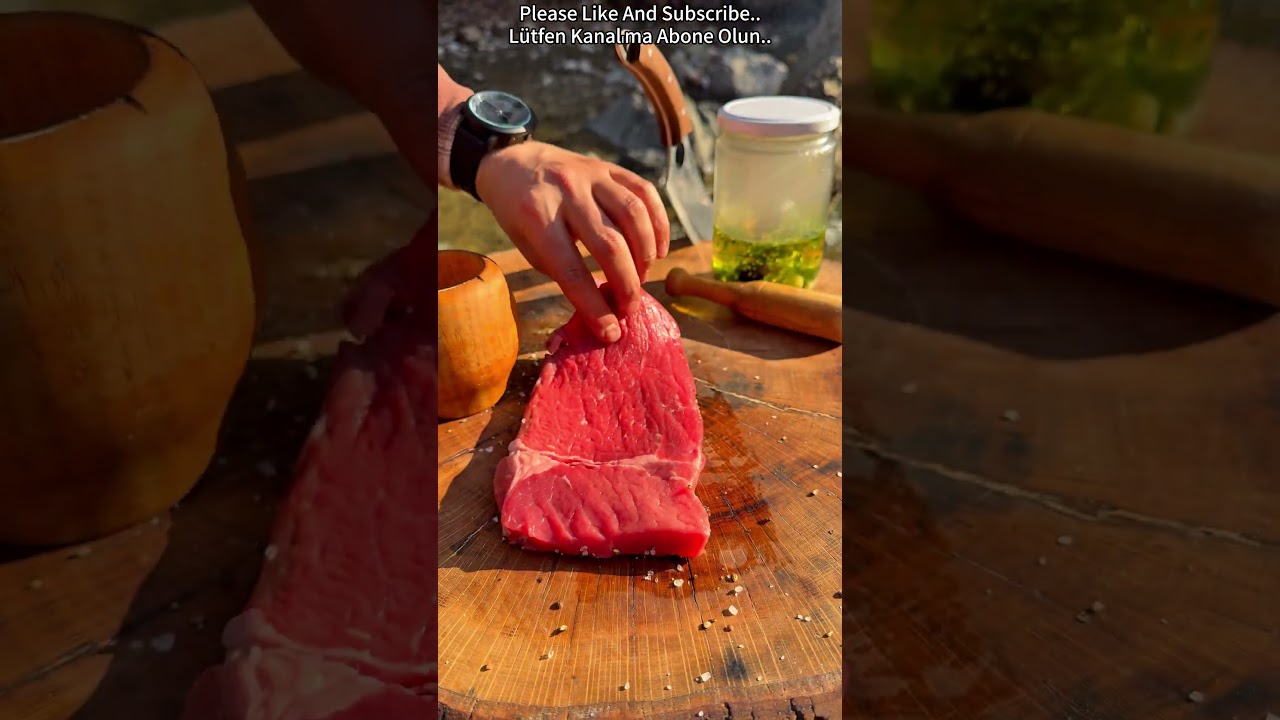 Taş Üzerinde Antrikot & Efsane Közlü Sos | Stone Grilled Entrecote with Smoked Sauce | ChefinWild