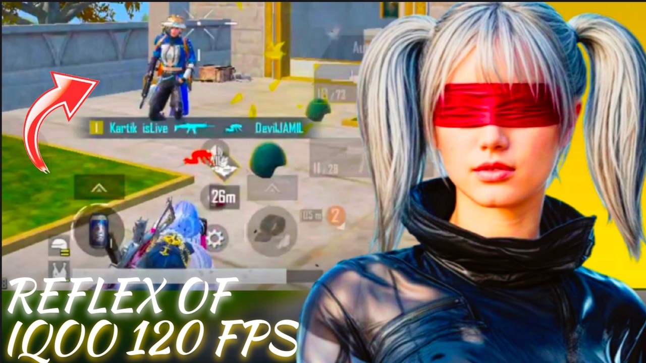Insane iQOO 120 FPS BGMI Clutch! 1v4 Win 😱🔥
