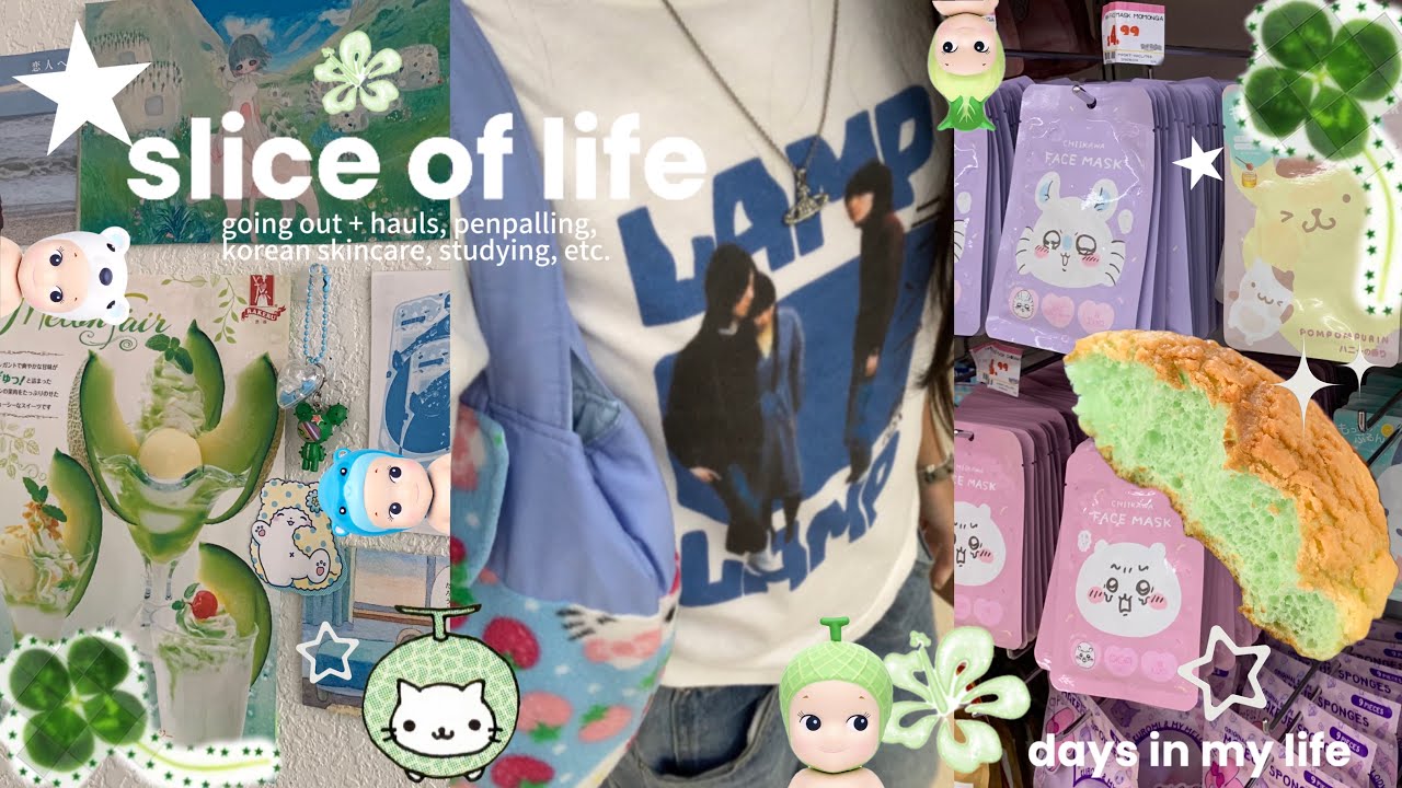 slice of life 🍈🍀// going out + hauls, penpalling, korean skincare, studying, etc.