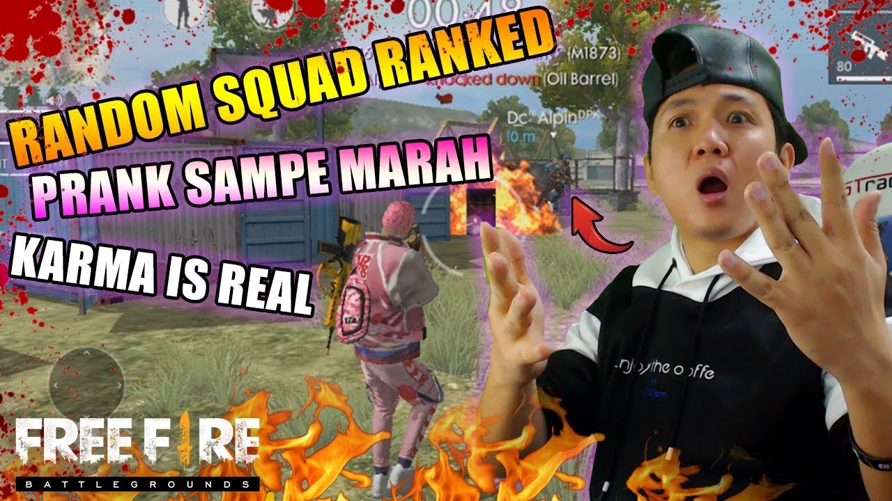 PRANK ORANG GA DIKENAL DI RANDOM RANK SAMPE MARAH BESAR,KARMA IS REAL 2019 - GARENA FREE FIRE