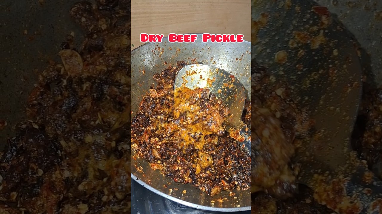 #Dry Beef Pickle 😋#yummy🤤