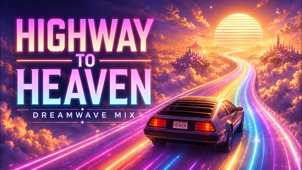 Best Chill Synthwave for Night Drives | Highway to Heaven (Rainbow Road Edition)