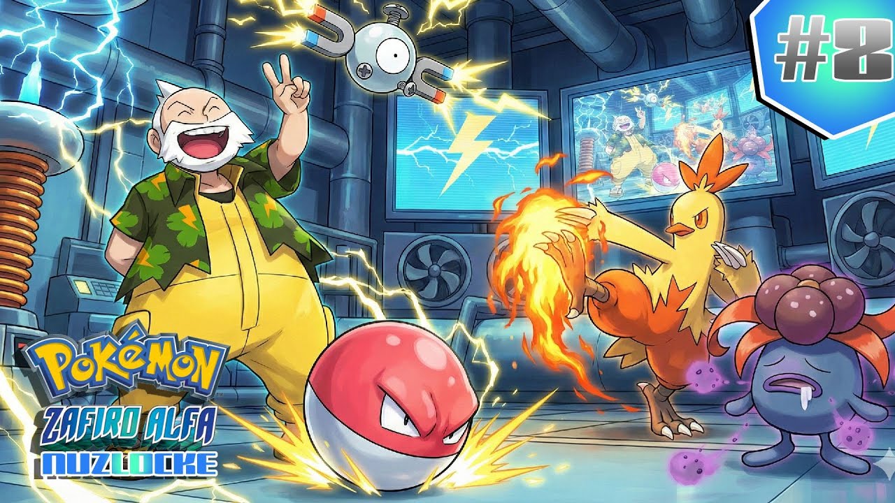 Zafiro Alfa Nuzlocke #8 | ¡SE LE FUE LA LUZ AL ABUELO! ⚡ Erico no aguantó nada...