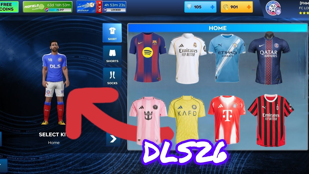 How to get any Club Kit in DLS 25