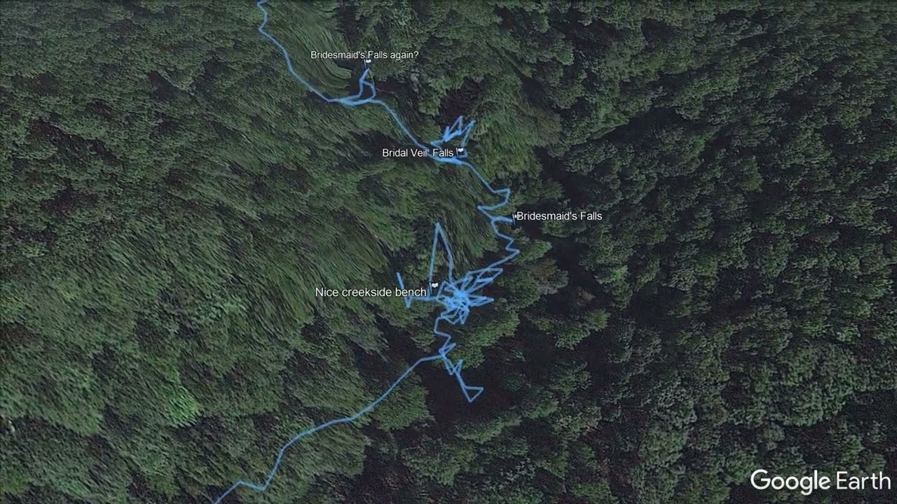 Bushkill Falls (Bushkill, PA) - hike flyover