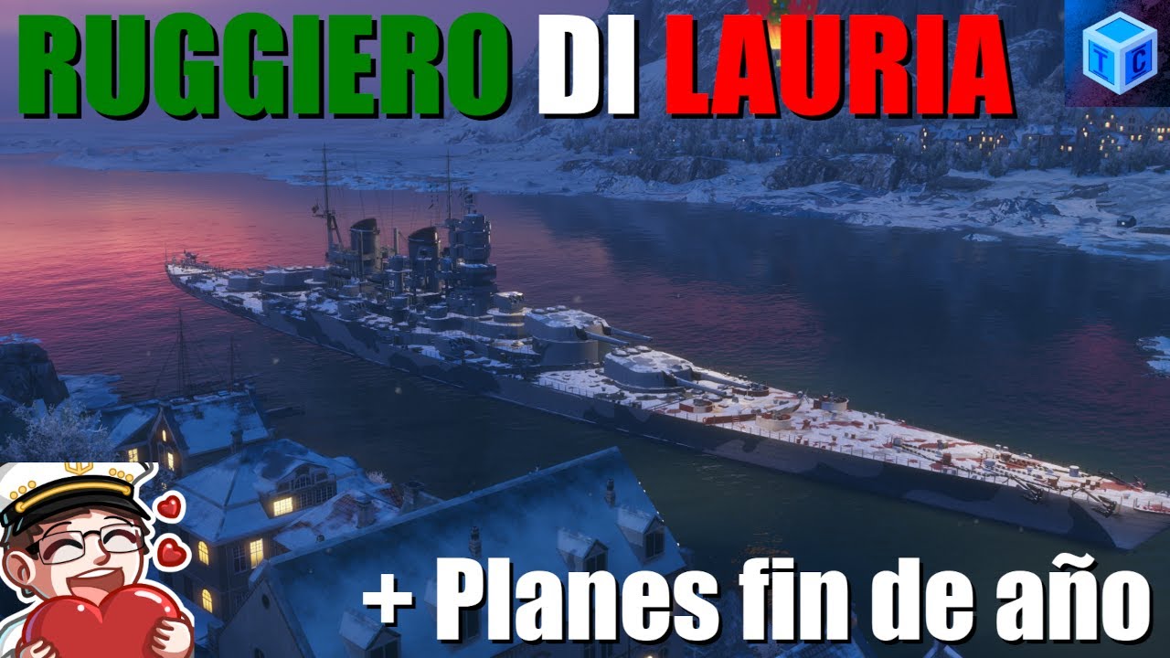 World Of warships Español: Ruggiero di Lauria + planes fin de año