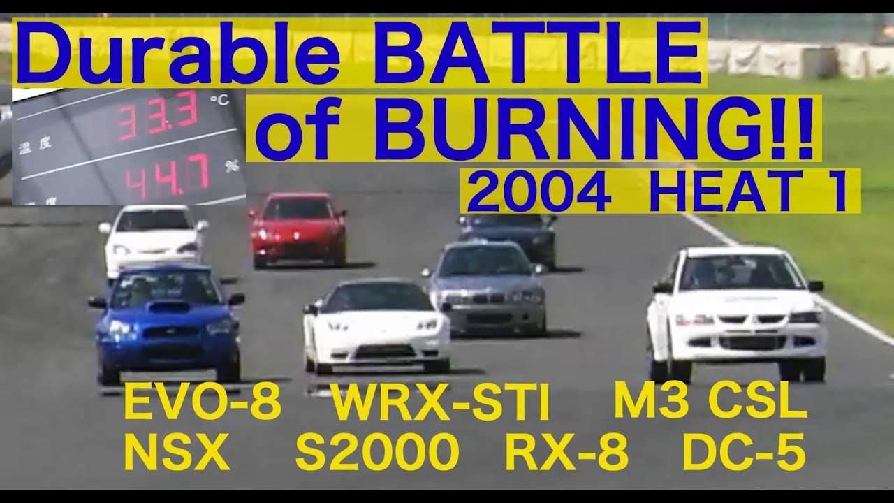 灼熱の耐久バトル in 筑波 HEAT 1【Best MOTORing】2004