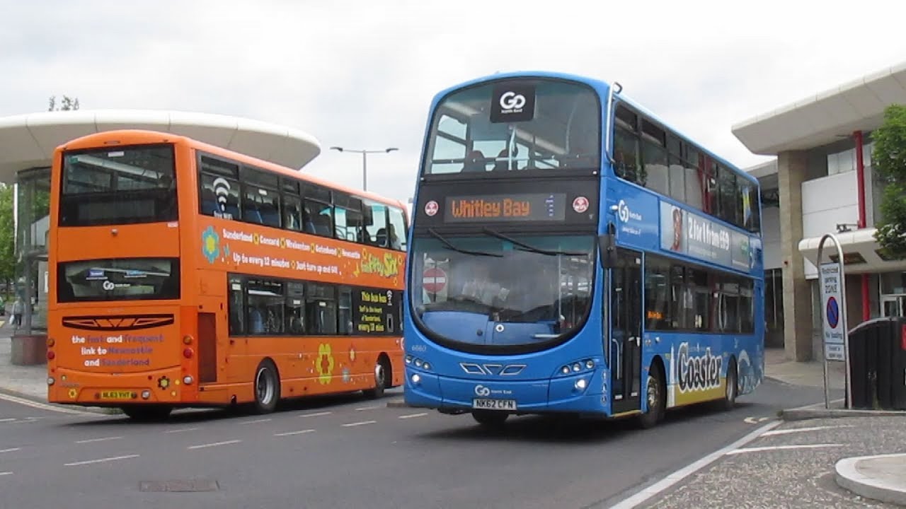 Buses at Gateshead Interchange July 2018