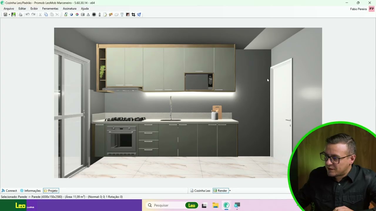 Aula 8: Projeto de Cozinha na LeoMob | Final: Como Renderizar Seu Projeto