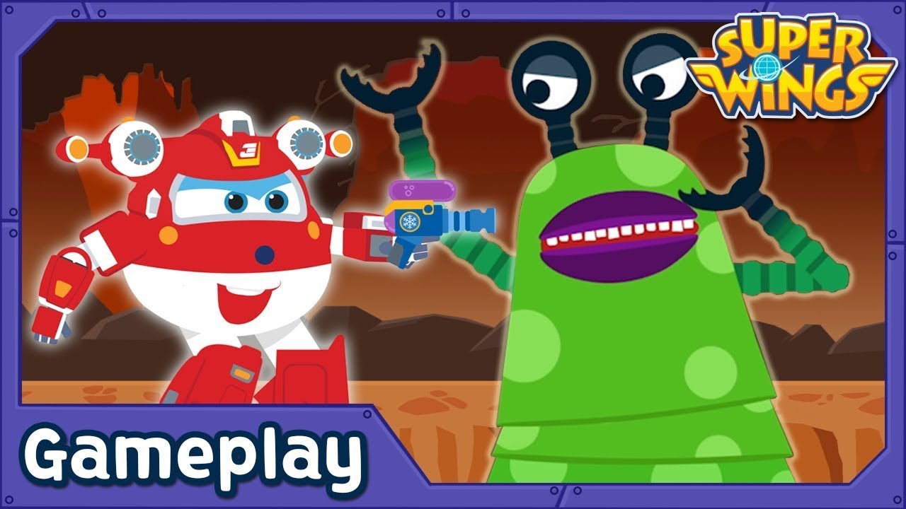 [Игра SuperWings] Джетт против НЛО Чужой | Запустить игру | Супер крылья Геймплей