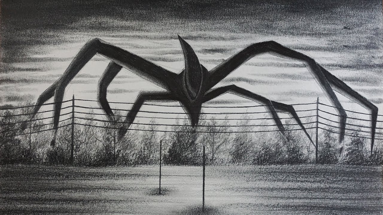 Cómo Dibujar al Monstruo Sombra de Stranger Things 2 a Lápiz Paso a Paso - Tutorial