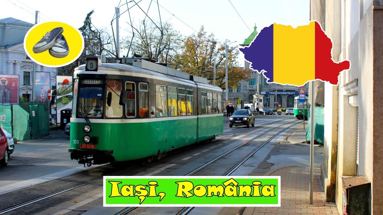 🇷🇴 Iași Walking Tour l From Railway 🚂🚃 station to Central Market Hall