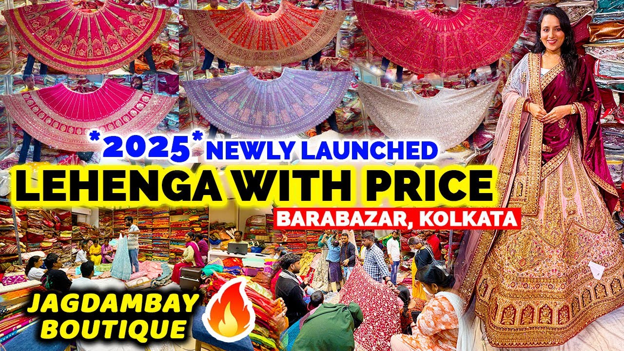 Barabazar Lehenga Market | Latest 2025 Bridal & Partywear Lehenga with Price | Jagdambay Boutique