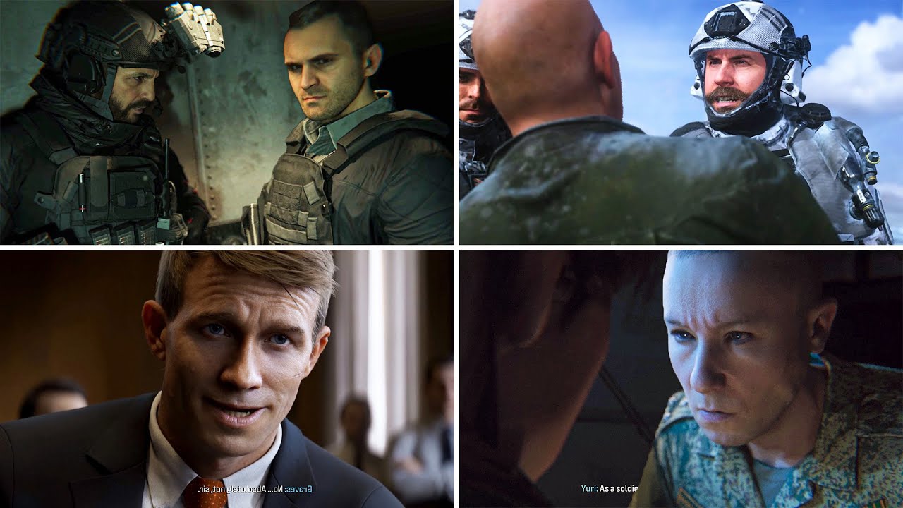 All Betrayal Scenes (Ivan, Yuri, Graves, Shepherd) - Call Of Duty Modern Warfare 3 2023