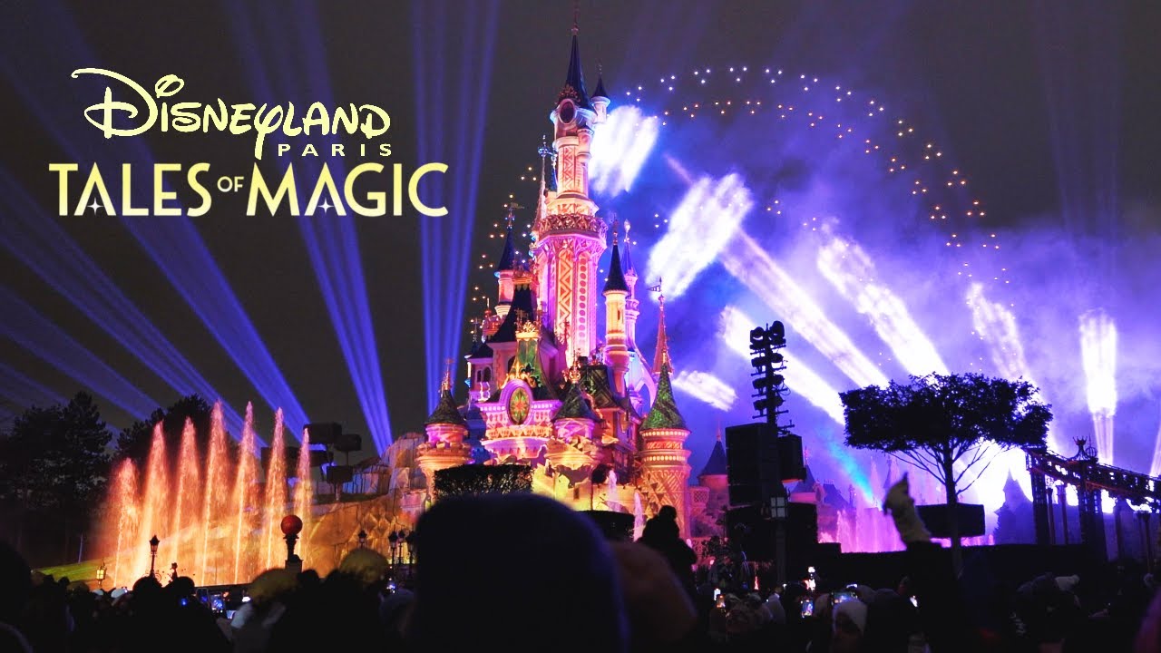 Tales of Magic | Disneyland Paris Fireworks, water cannons and drones!!!