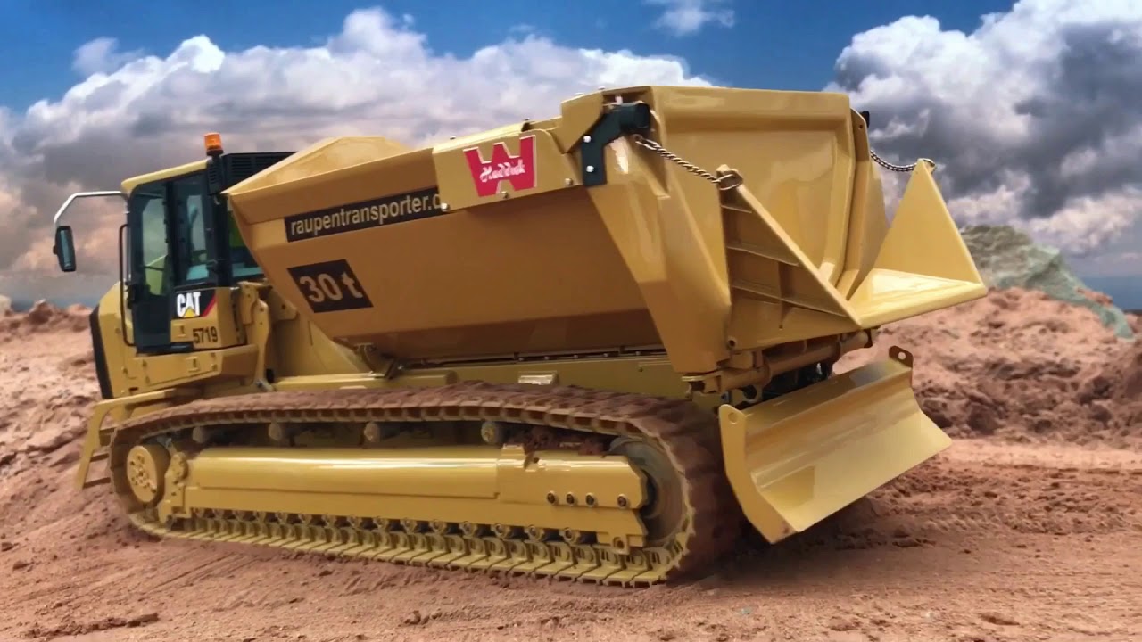 SCALEART  CAT  RAUPENTRANSPORTER * CATERPILLAR TRACK DUMPER * Haddick Kettendumper