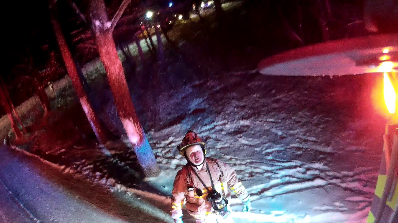 Cedar Falls Fire helmet cam footage, Beaver Ridge Fire (2 of 2)