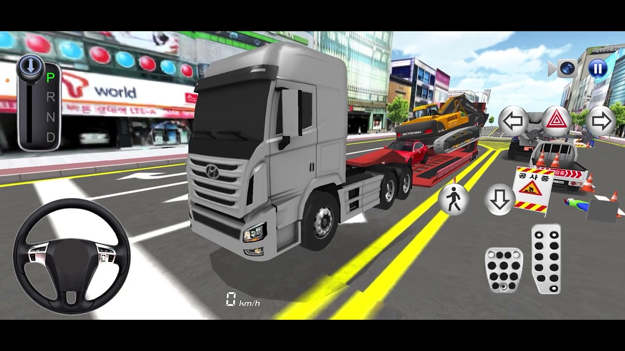 3d New Red Mercedes car for parking 3d driving class android game car game #cargames #cartoon 