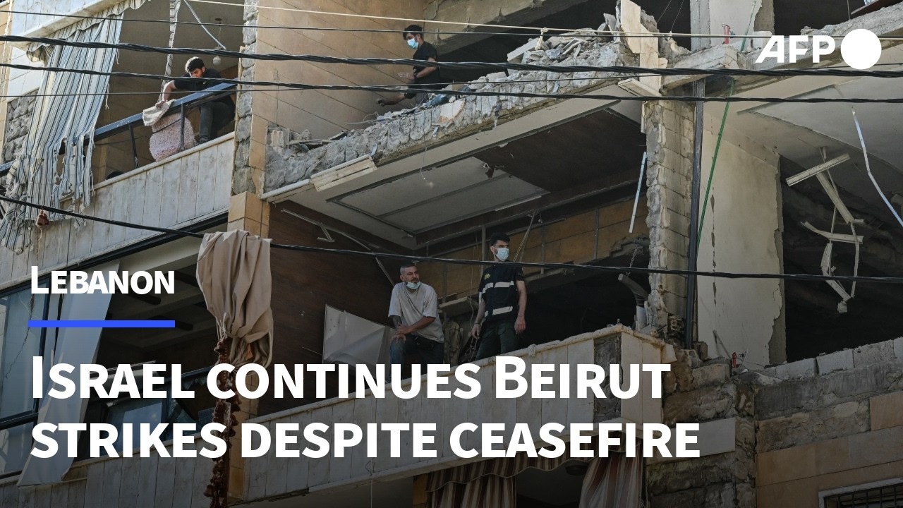 Aftermath of Israeli strike on Beirut's southern suburbs | AFP