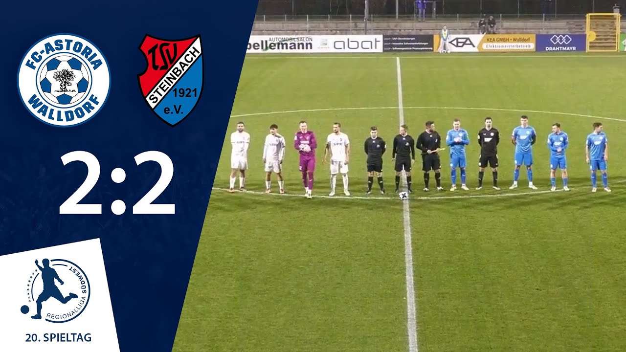 Verfolgerduell-Remis | FC-Astoria Walldorf - TSV Steinbach Haiger | 20. Spieltag RLSW