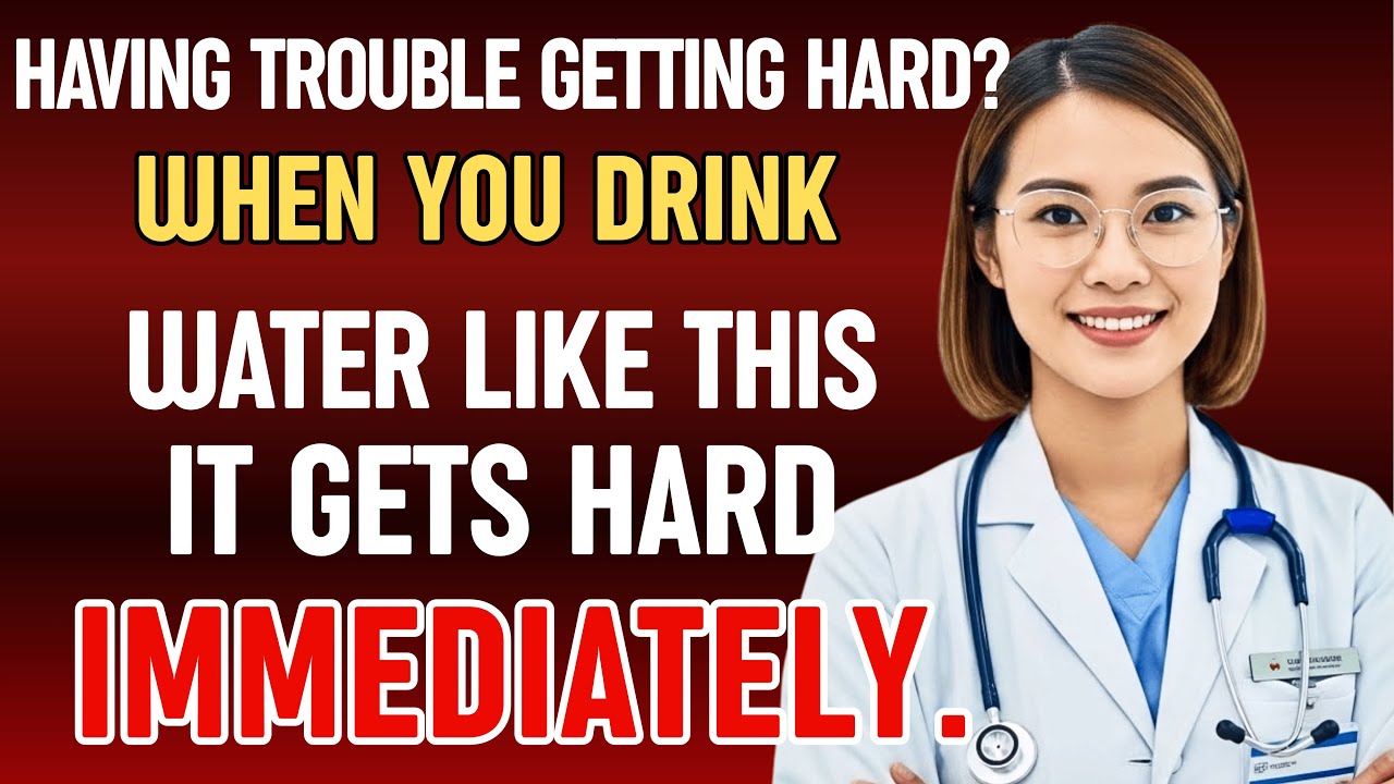UROLOGIST EXPLAINS: Want Strong Erections? Drink Water THIS Way (20+ Years Experience)
