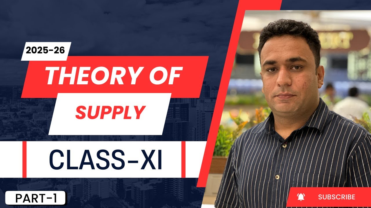 10.1 Theory Of Supply/Stock/Quantity Supplied/Law of Supply/Determinants of Supply/Class-XI/2025-26