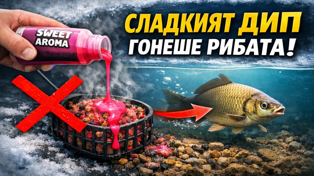 Твоят ДИП не привлича, а ПЛАШИ рибата! Студената истина за зимния риболов.