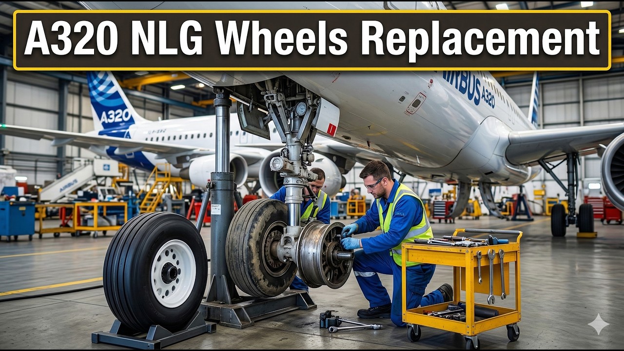 A320 Nose Landing Gear (NLG) Wheel Removal and Installation