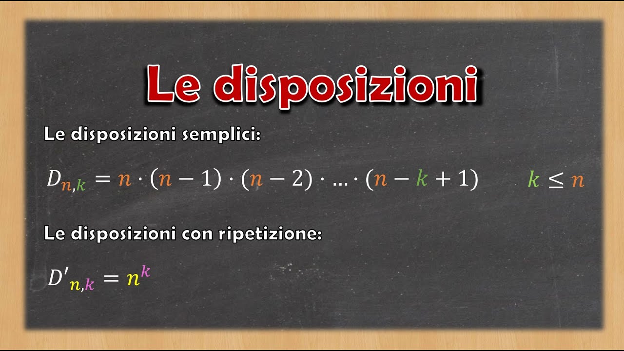 Disposizioni semplici e disposizioni con ripetizione - Calcolo combinatorio. Spiegazione ed esempi.