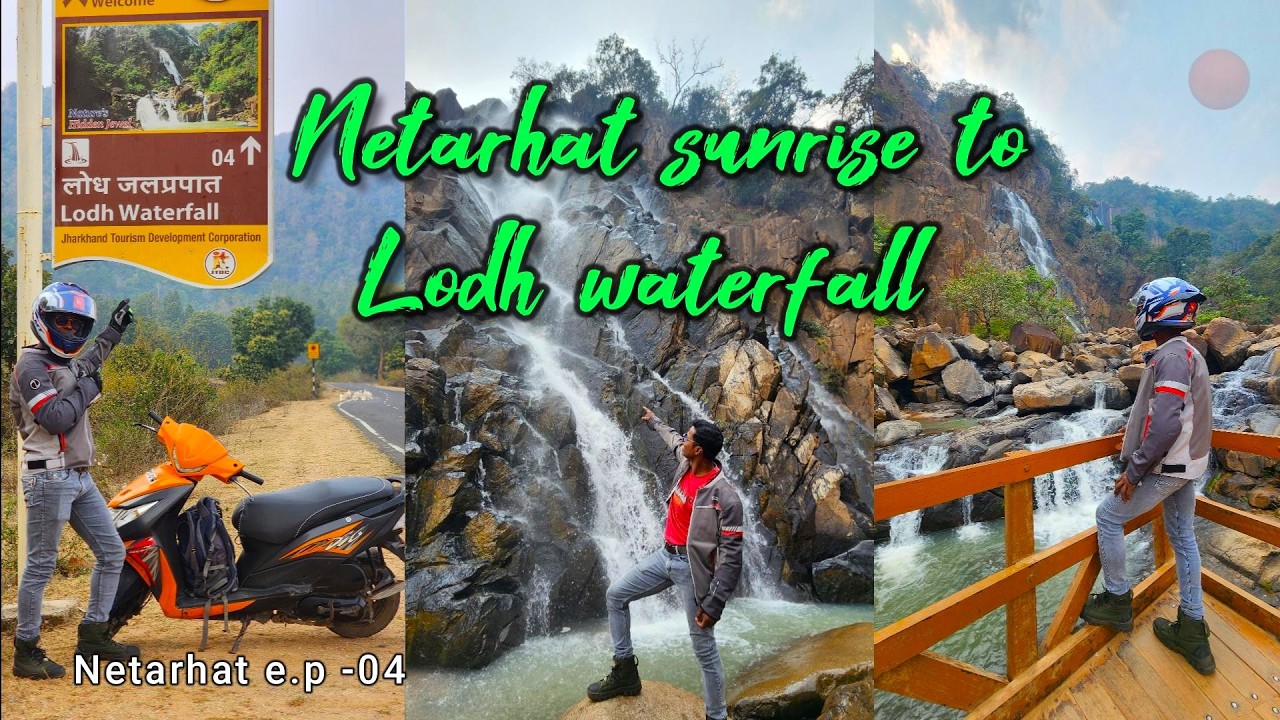 Netarhat Sunrise point 🌄 & jhill 🌳 | Netarhat to Lodh Waterfall Adventure 🏍️ | e.p- 04